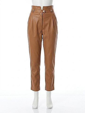 Do & Be Sloane Leather Pant in Camel (view 1)