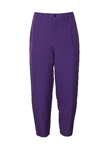 Studio M Radish High-Rise Balloon Tapered Pants in Purple (view 1)