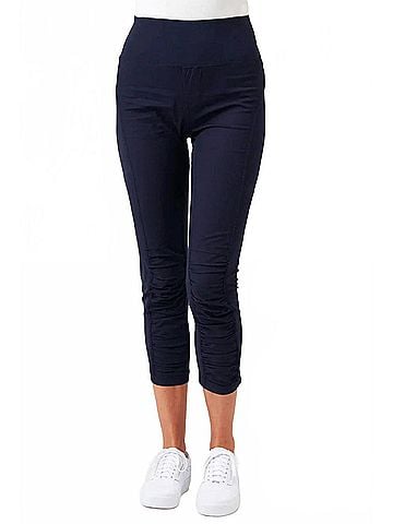 XCVI Jetter High Waist Crop Pant in Navy (view 2)