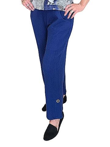 Habitat Double Cloth Easy Crop Pant in Twilight (view 2)