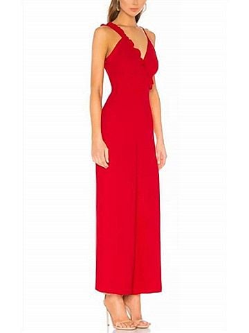 Keepsake Forget You Jumpsuit in Cherry (view 2)
