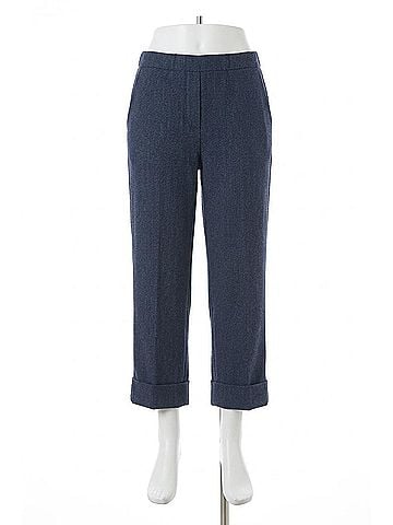 Renuar Herringbone Crop Pant in Oxford (view 1)