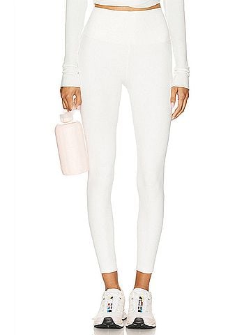 Splits 59 Airweight Rib High Waist 7/8 Legging in White (view 2)