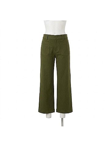 Karen Kane Lauren Patch Pocket Cropped Pants in Olive (view 1)