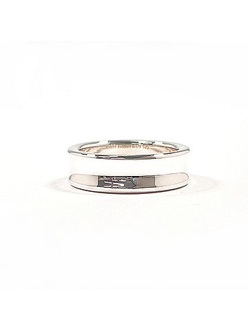 Tiffany & Co. TIFFANY&amp;Co. Tiffany 1837 Medium Ring, Sterling Silver 925, Silver, Men's (view 2)