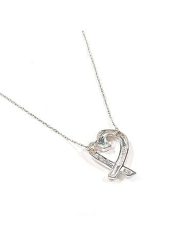 Tiffany & Co. TIFFANY&amp;Co. Tiffany Loving Heart Paloma Picasso Necklace, Sterling Silver 925, Silver, Women's (view 2)