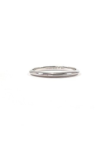 Tiffany & Co. TIFFANY&amp;Co. Tiffany Knife Edge Ring, Pt950 Platinum, 14.5cm, Silver, Unisex (view 1)