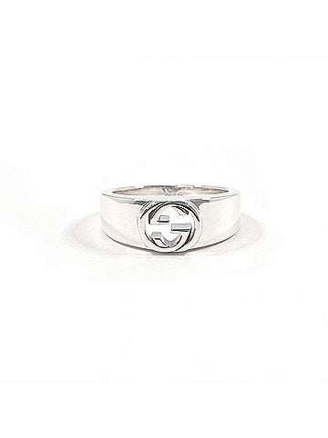 Gucci GUCCI Interlocking G Ring, Sterling Silver 925, Silver, Men's (view 1)