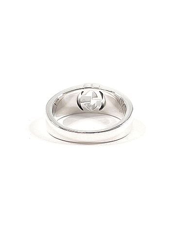 Gucci GUCCI Interlocking G Ring, Sterling Silver 925, Silver, Men's (view 2)