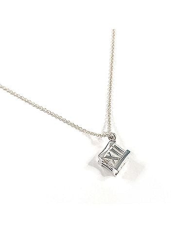 Tiffany & Co. TIFFANY&amp;Co. Tiffany Atlas Cube Necklace, Sterling Silver 925, Silver, Women's (view 2)