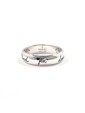 Gucci GUCCI Blind for Love Ring, Sterling Silver 925, Silver, Men's (view 1)