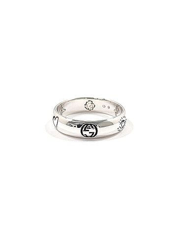 Gucci GUCCI Blind for Love Ring, Sterling Silver 925, Silver, Men's (view 2)