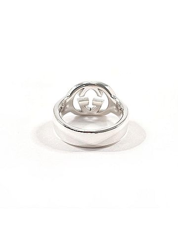 Gucci GUCCI Interlocking G Ring, Sterling Silver 925, Silver, Women's (view 2)