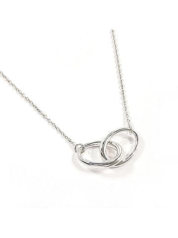 Tiffany & Co. TIFFANY&amp;Co. Tiffany Double Loop Elsa Peretti Necklace, Sterling Silver 925, Silver, Women's (view 1)