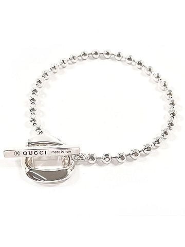 Gucci GUCCI Ball Chain Bracelet, Sterling Silver 925, Unisex (view 1)