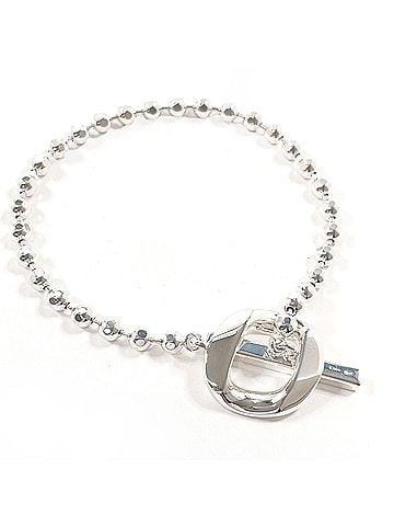 Gucci GUCCI Ball Chain Bracelet, Sterling Silver 925, Unisex (view 2)