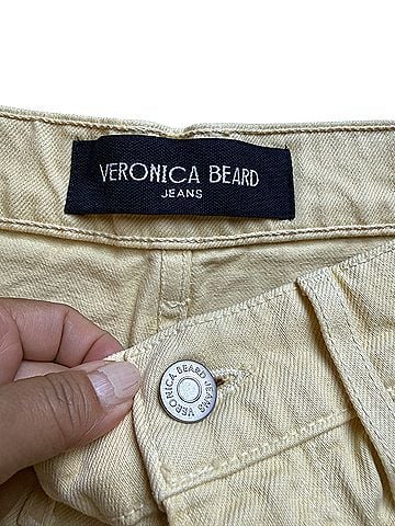 Veronica Beard Taylor Wide Leg Crop High Rise Jeans (view 2)