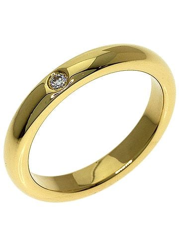 Tiffany & Co. Tiffany &amp; Co. Stacking Band 1P Diamond Ring, 18K Yellow Gold, Women's. (view 2)