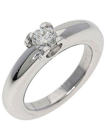 Cartier Cartier C de Solitaire Diamond Ring #47, 18K White Gold, Women's. (view 2)