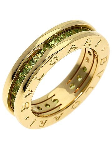 Bvlgari BVLGARI B-zero1 1-band Peridot Ring #48 18K Yellow Gold Women's (view 2)