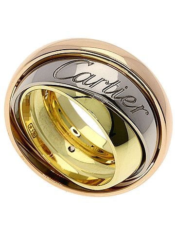 Cartier Cartier Trinity Must Essence #51 Ring - 18K Yellow Gold/18K White Pink Gold Women's CARTIER (view 1)