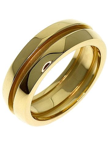 Tiffany & Co. Tiffany Grooved Ring, 18K Yellow Gold, Women's TIFFANY&amp;Co. (view 2)