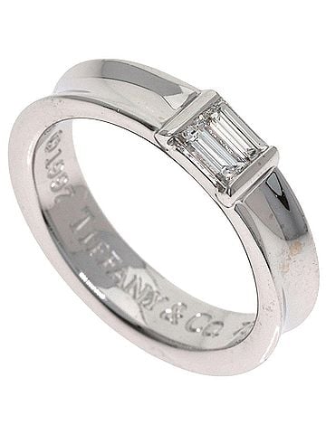 Tiffany & Co. Tiffany &amp; Co. Stacking Band Diamond Ring, 18K White Gold, Women's. (view 1)