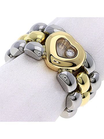 Chopard Chopard Happy Diamonds Ring - 18K Yellow Gold/Stainless Steel Women's (view 1)