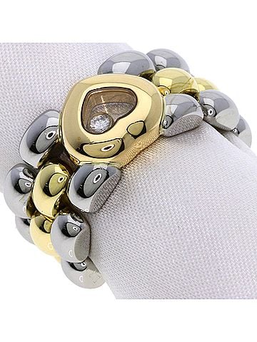 Chopard Chopard Happy Diamonds Ring - 18K Yellow Gold/Stainless Steel Women's (view 2)