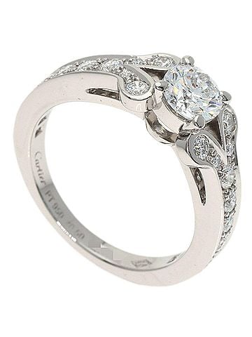 Cartier Cartier Ballerina Diamond Ring, Platinum PT950, Women's. (view 1)
