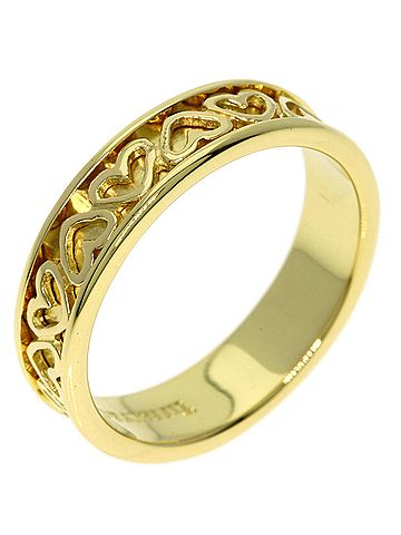 Tiffany & Co. Tiffany &amp; Co. Cutout Heart Ring, 18K Yellow Gold, Women's. (view 2)