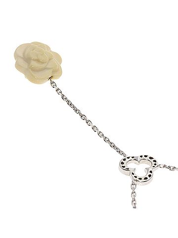 Chanel Chanel Camellia Diamond Necklace 18K White Gold Women's CHANEL (view 2)