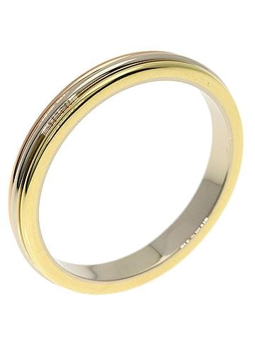 Cartier Cartier Three-Color Ring #58, 18K Yellow Gold/18K Pink White Gold, Women's. (view 2)