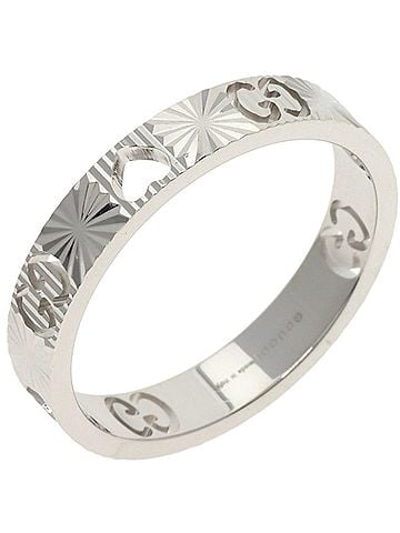 Gucci Gucci Icon Heart #21 Ring, 18K White Gold, Women's GUCCI (view 2)