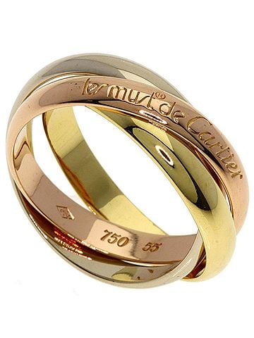 Cartier Cartier Trinity #55 Ring - 18K Yellow Gold/18K White Pink Gold Women's CARTIER (view 1)