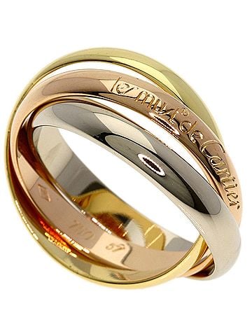 Cartier Cartier Trinity #57 Ring - 18K Yellow Gold/18K Pink White Gold Women's CARTIER (view 1)