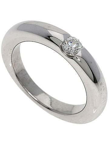 Cartier Cartier Ellipse Diamond Ring #53, 18K White Gold, Women's. (view 1)