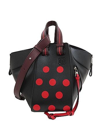 Loewe Loewe Hammock Polka Dot 2-Way Handbag, Calfskin, Women's (view 1)