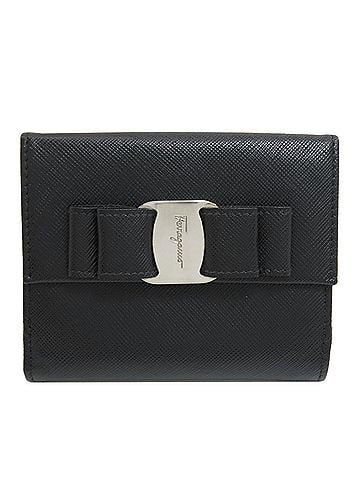 Salvatore Ferragamo Salvatore Ferragamo Vara Ribbon Bi-fold Leather Wallet for Women (view 1)