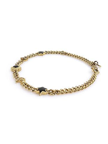 Christian Dior Christian Dior bracelet, metal, gold and black, women's, 56862a (view 2)