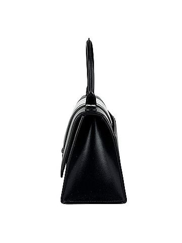 Balenciaga Balenciaga x adidas Hourglass Leather Handbag/Shoulder Bag (Black, White, Silver) - Women's (z11112) (view 2)