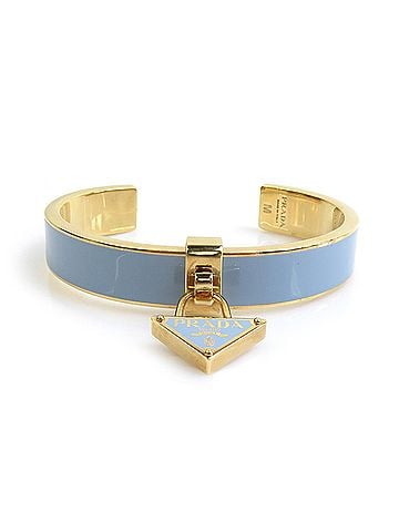 Prada Prada PRADA Bracelet Bangle Metal Light Blue Gold Women's 56861j (view 1)