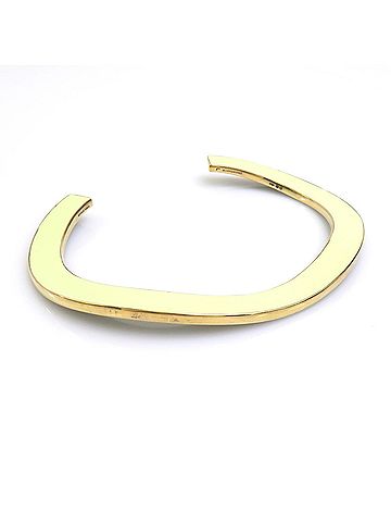 Bottega Veneta Bottega Veneta Bangle Bracelet, Metal, Green, Yellow, Gold, Women's, 56871a (view 2)