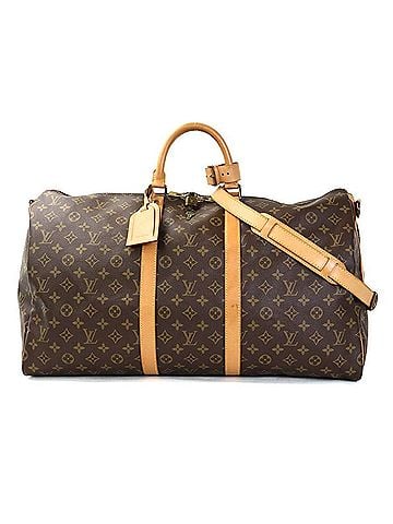 Louis Vuitton Louis Vuitton Keepall Bandoulière 55 Boston Bag, Monogram Canvas, Brown, Men's/Women's, M41414 90305a (view 1)
