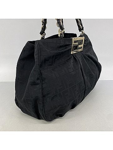 Fendi Fendi Bag/Tote Bag, Zucca Nylon Canvas, Black, Women's (view 2)