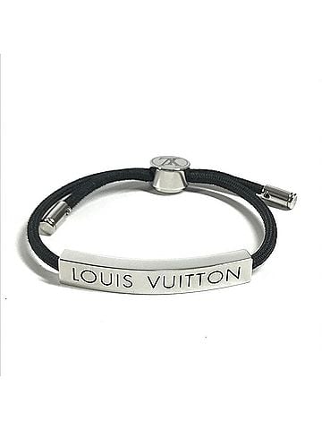 Louis Vuitton LOUIS VUITTON M00273 LV Space Bracelet Bangle Accessory Metal Men's Women's Black (view 1)