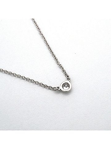Tiffany & Co. Tiffany &amp; Co. By the Yard Necklace, 1PD (Pt950) Platinum Diamond, Ladies' Necklace (view 2)