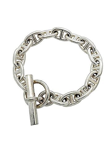 Hermès Hermes Chaine d'Ancre MM Bracelet, 15 links, Sterling Silver 925, Men's/Women's (view 1)