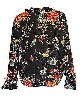 Go By Go Silk GO by GO Silk Long Sleeve Silk Top (view 2)
