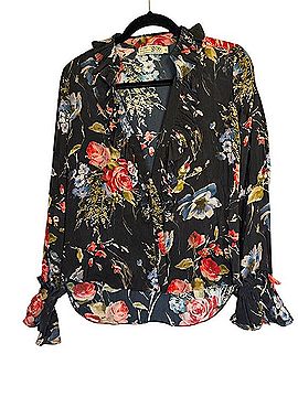 Go By Go Silk GO by GO Silk Long Sleeve Silk Top (view 1)